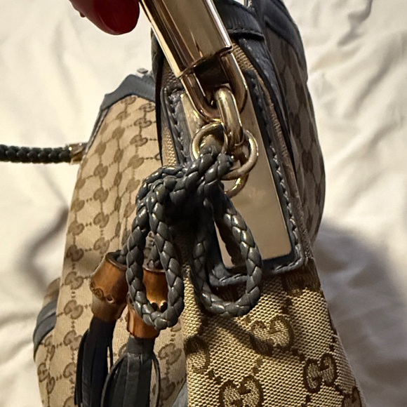 Gucci Canvas Bella Hobobag Blue - Picture 4 of 10